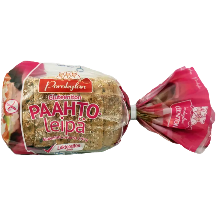 Porokylän Paahtoleipä 270 g sekavuokaleipä gluteeniton