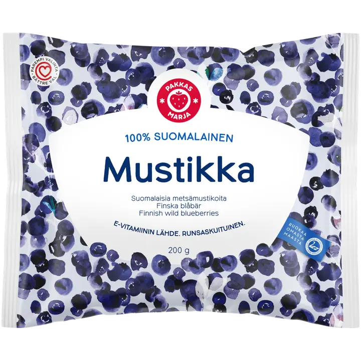 Pakkasmarja  100 % suomalainen mustikka 200g