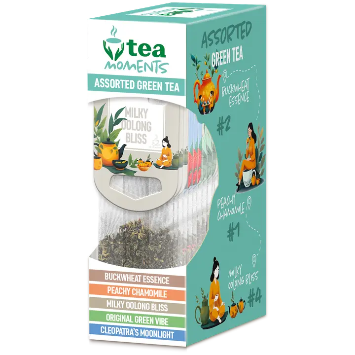 Tea Moments assortii roheline tee 33,6g (5maitset × 3)