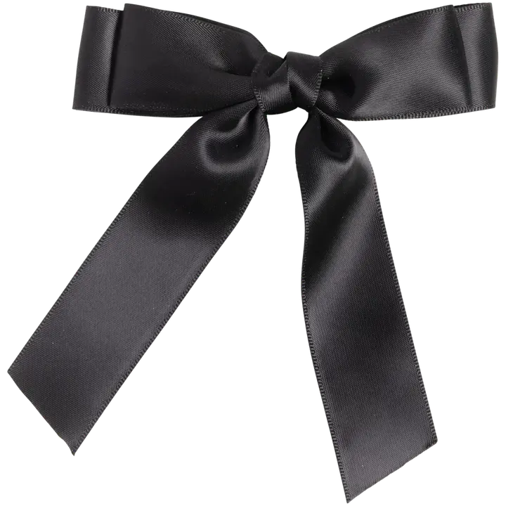 Cailap klamber satiinist lipsuga must