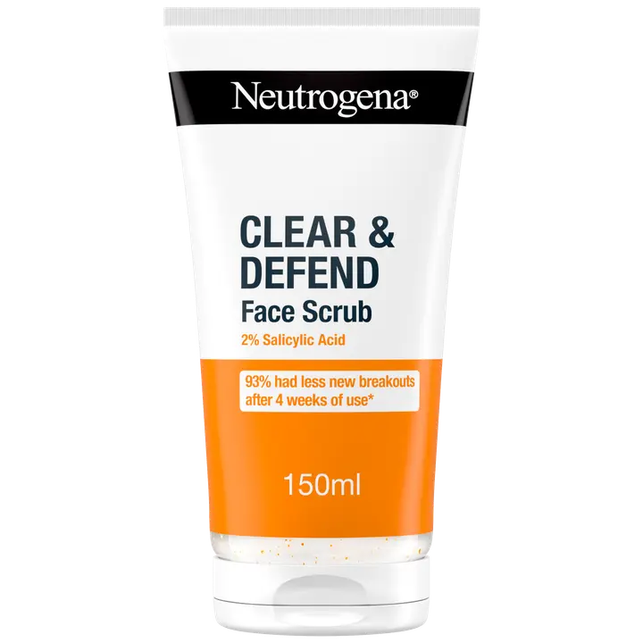 Neutrogena Clear&Defend Facial Scrub kuorintavoide 150 ml
