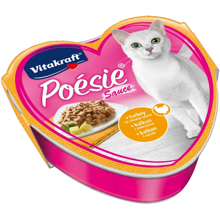 Vitakraft Poésie® Création Kissan märkäruoka, kalkkunaa juustokastikkeessa 85g
