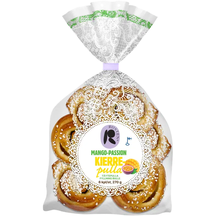 Rosten Mango-Passion Kierrepulla täytepulla 6x45g