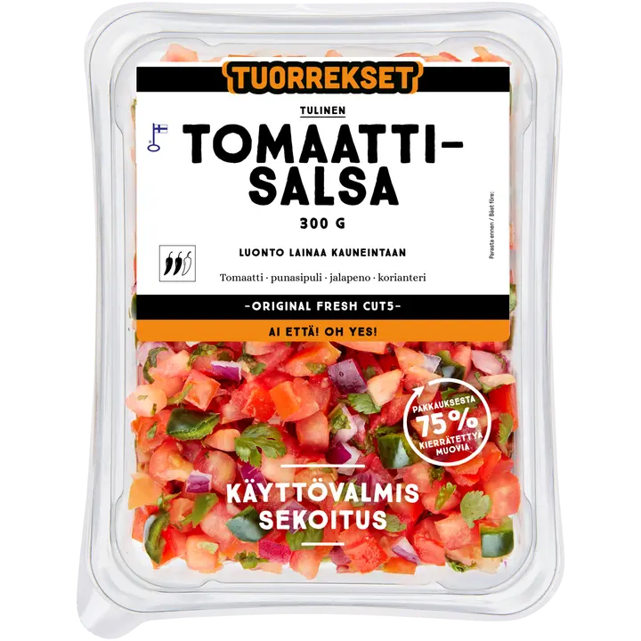Tuorrekset Tulinen tomaattisalsa 300 g