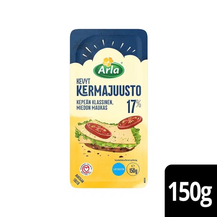 Arla Gräddost 17% skivad 150g