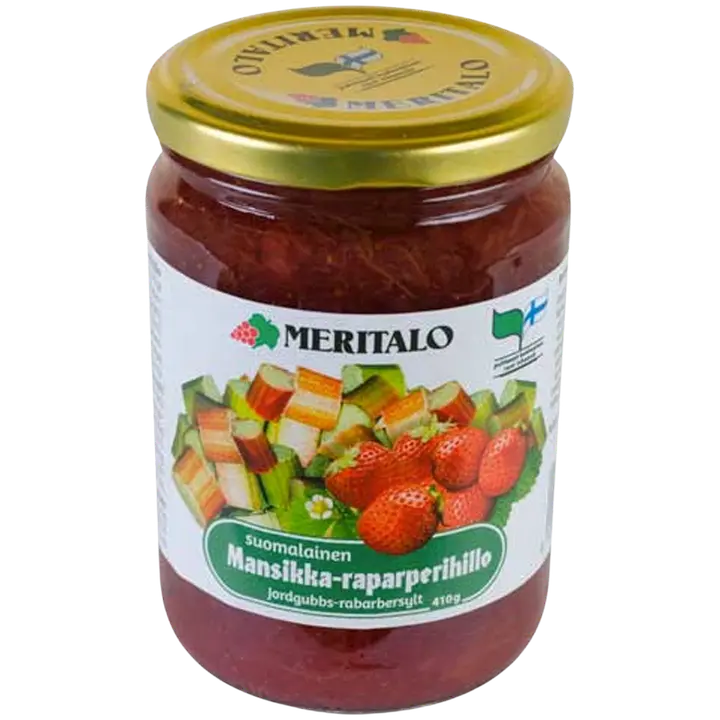 Meritalo Suomalainen Mansikka-raparperihillo 410g