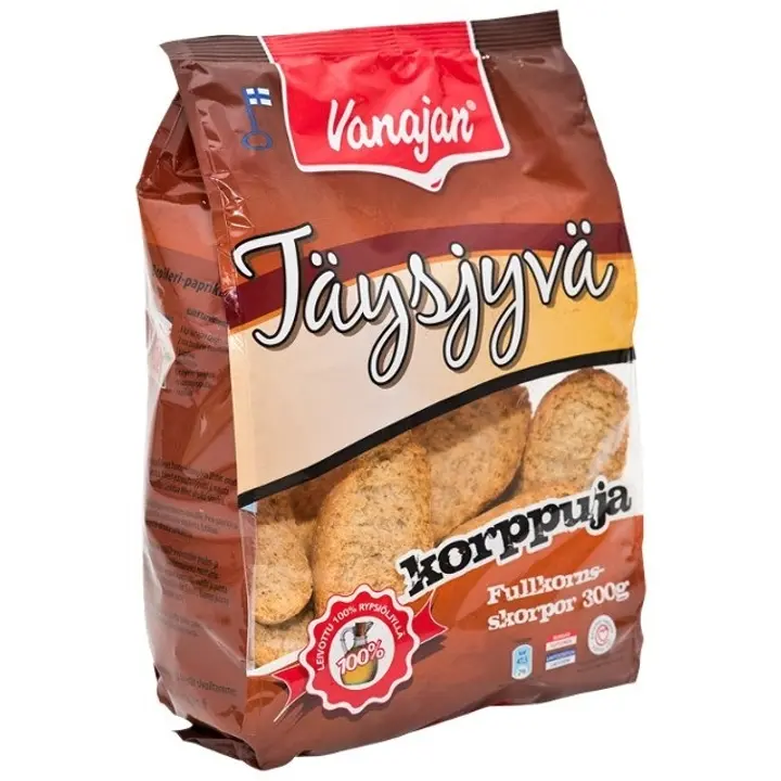 Vanajan Keksit Täysjyväkorppu 300g