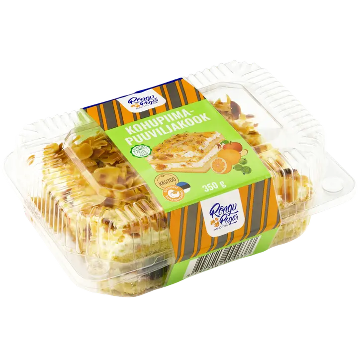 Rõngu Pagar Kohupiima-Puuviljakook 350 G