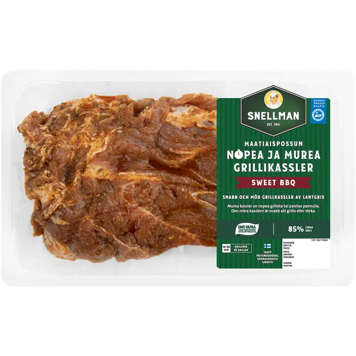 Snellman Maatiaispossun nopea ja murea grillikassler n. 600 g