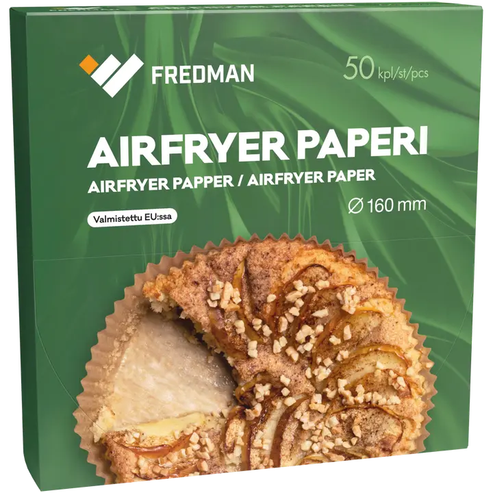 Fredman airfryer paperi 160mm 50kpl