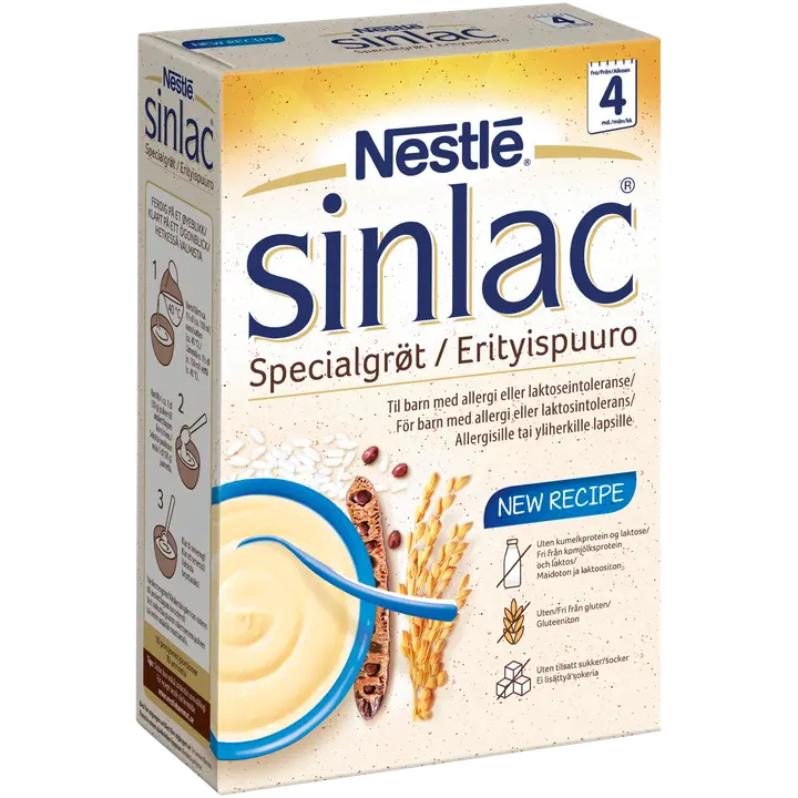 Nestlé Sinlac 500g Maidoton ja gluteeniton Riisipuuro 4kk