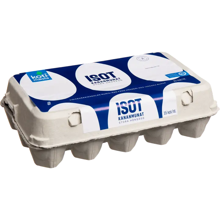Kotimaista isot kananmunat L15 1020 g