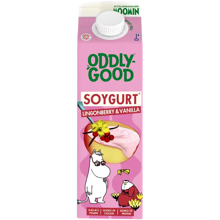 Oddlygood® Soygurt 1 kg puolukka-vanilja