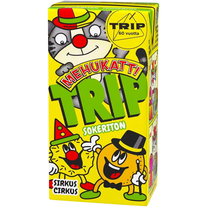 Mehukatti Trip Sirkus sokeriton hedelmämehujuoma 2 dl