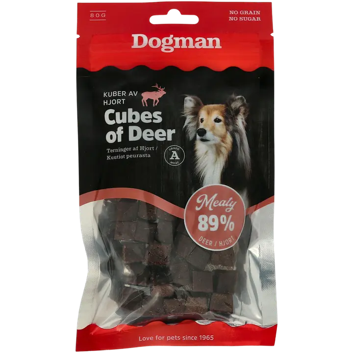 Dogman Meaty Deer Kuutiot peurasta 80g