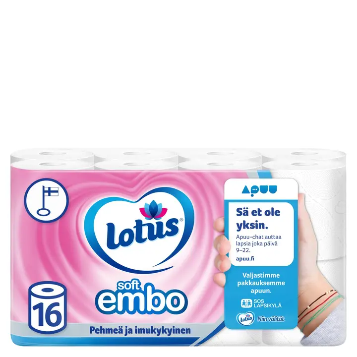 LOTUS Soft Embo wc-paperi 16 rll