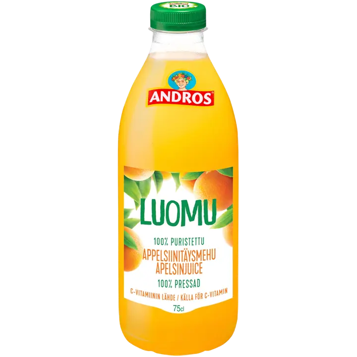 Andros 0,75L Appelsiinimehu Luomu