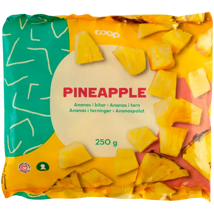 Coop tükeldatud ananass 250g