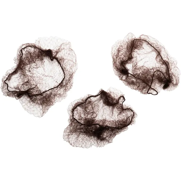 Cailap kokopään hiusverkko ruskea 3 kpl