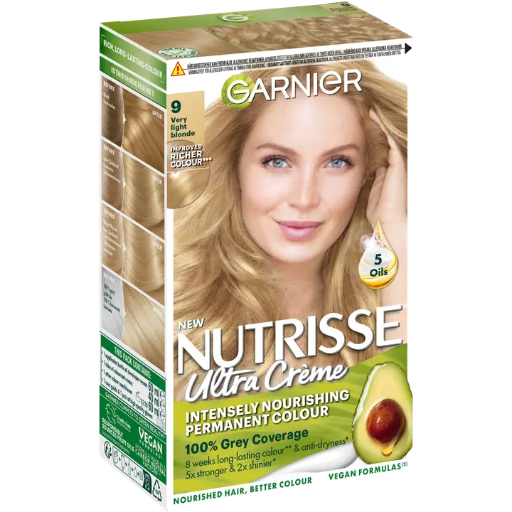 Garnier Nutrisse Ultra Creme 9.0 Very Light Blonde Kirkasvaalea kestoväri 1kpl