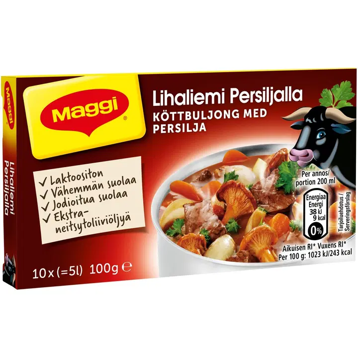 Maggi 10kpl/100g Lihaliemi persiljalla liemikuutio