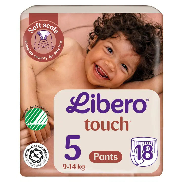 LIBERO Touch Housuvaippa koko 5, 18 kpl, 9-14 kg