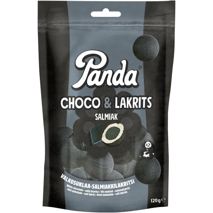 Panda Choco Lakrits salmiak choklad lakrits 120g
