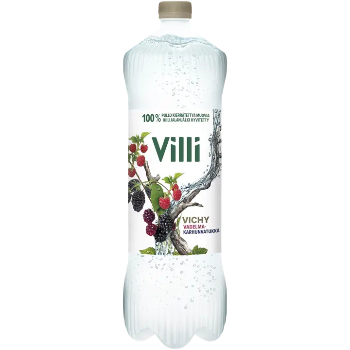 Villi Vichy vadelma-karhunvatukka 1,5l