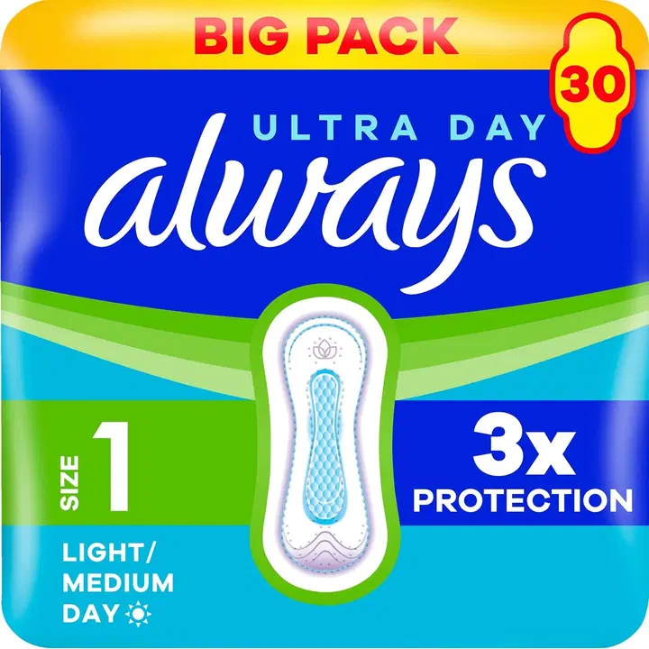 Always 30kpl Ultra Day Light/Medium S1 terveysside