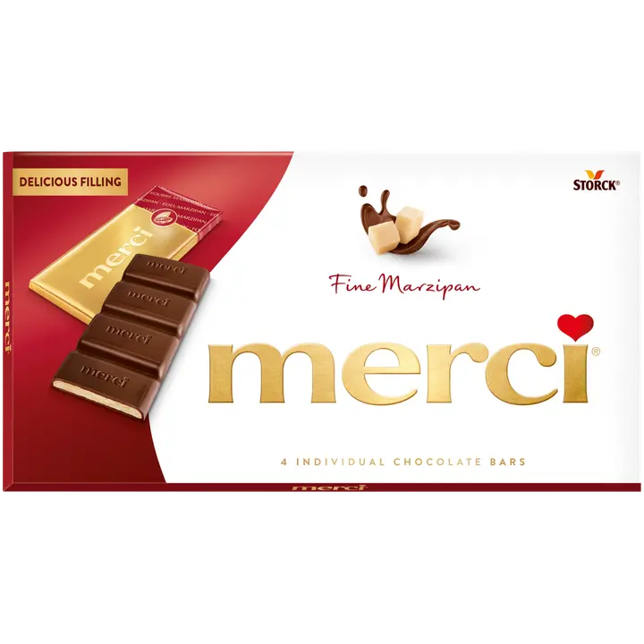 Merci tume šokolaad martsipanitäidisega 112 g