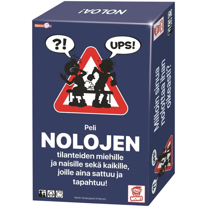 Peli nolojen tilanteiden miehille ja naisille sekä kaikille, joille aina sattuu ja tapahtuu !