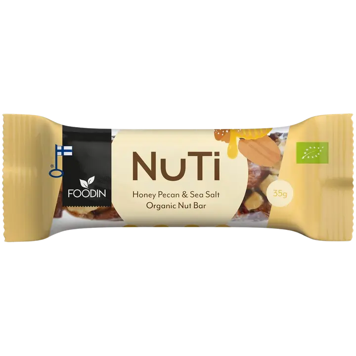Foodin NUTI, Hunaja, Pekaani & Merisuola, Luomu, 35g