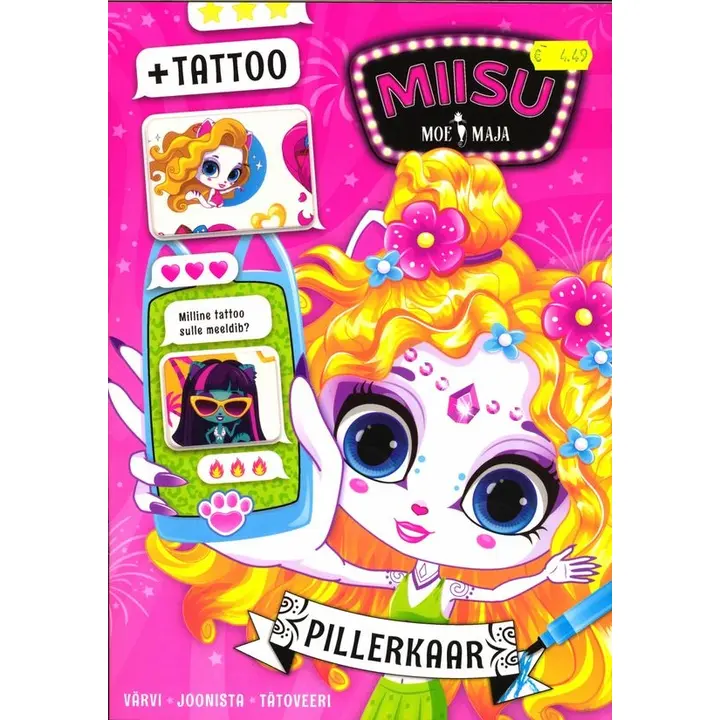 Kassi tähestik värviraamat