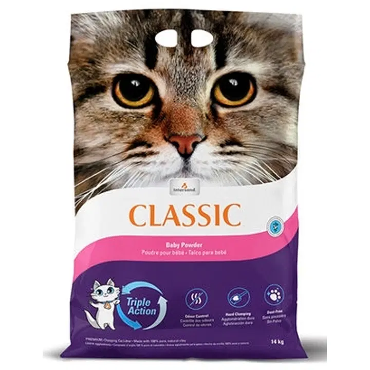 Extreme Classic paakkuuntuva kissanhiekka Baby Powder 7 kg