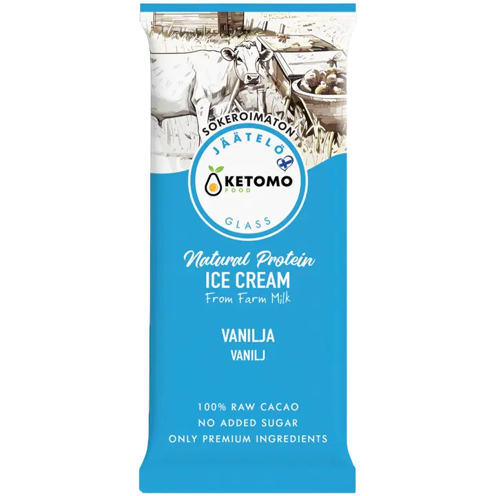 Ketomo Food Vanilja jäätelöpuikko 120ml/80g