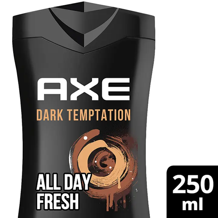 Axe Suihkusaippua antaa raikkaan tunteen koko päiväksi Dark Temptation 12 tunnin vastustamaton tuoksu 250 ml