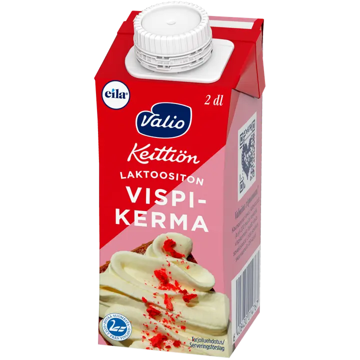 Valio Keittiön vispikerma 2 dl UHT laktoositon