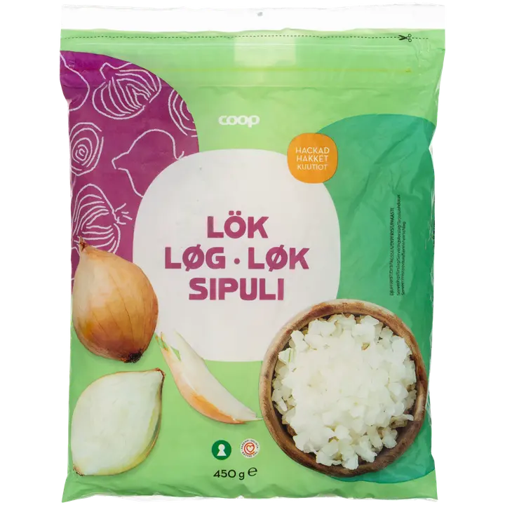 Coop sipulikuutiot 450 g pakaste