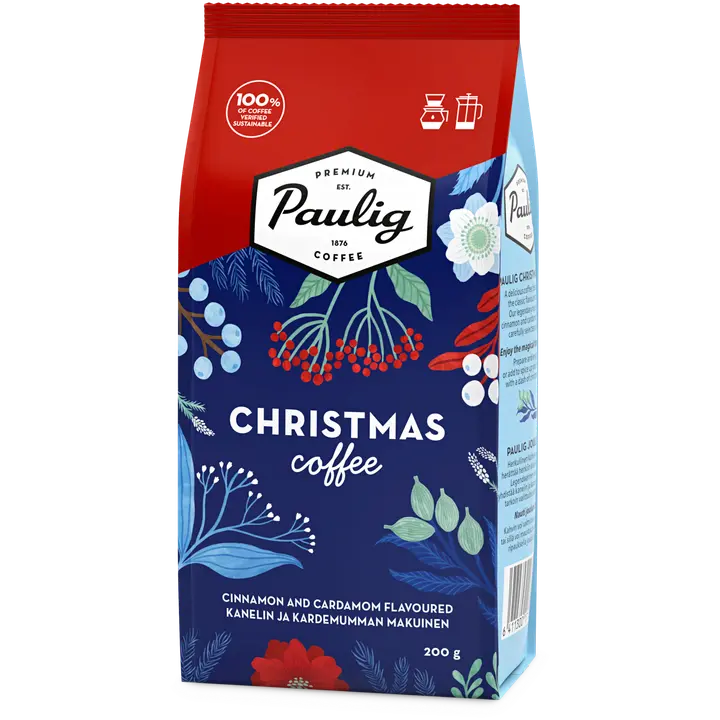 Paulig Christmas Coffee maustettu joulukahvi suodatinjauhatus 200g