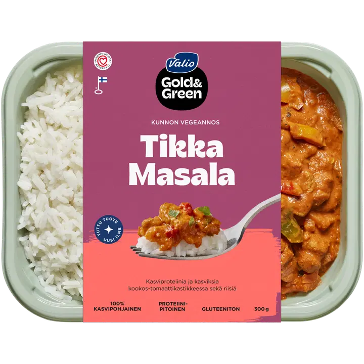 Valio Gold&Green® Tikka Masala ja riisi 300 g