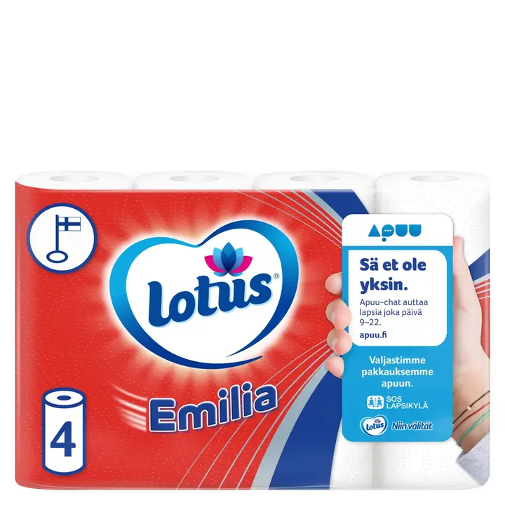Majapidamispaber Lotus Emilia 4 rulli