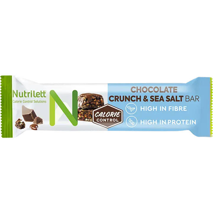Nutrilett Chocolate Crunch & Sea Salt bar atreriankorvikepatukka 60g