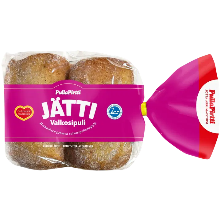 Pulla-Pirtti Jätti valkosipuli 4/360g laktoositon valkosipulisämpylä