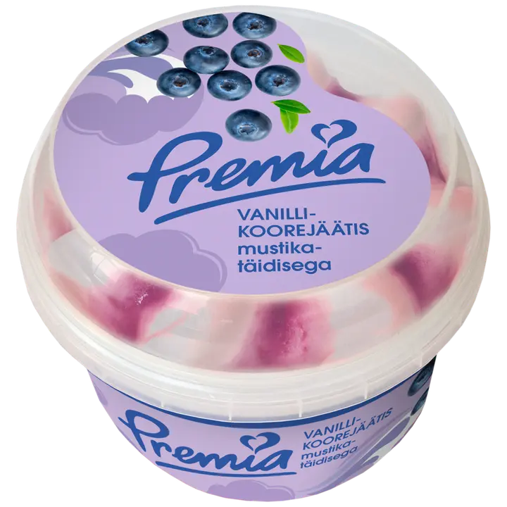Premia Vanilli-Koorejäätis Mustikatäidisega 250 G/0,5 l