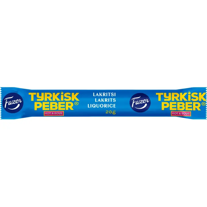 Fazer Tyrkisk Peber Hot & Sour lakritsi 20g