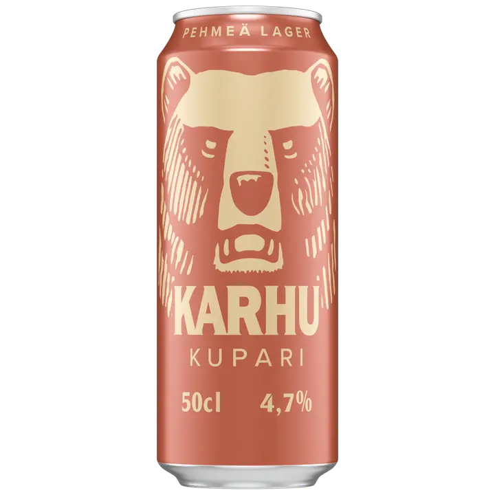 Karhu Kupari Lager olut 4,7 % tölkki 0,5 L
