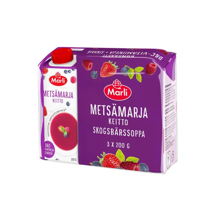 Marli Metsämarjakeitto +D&C-vitamiinit,sinkki 3-pack