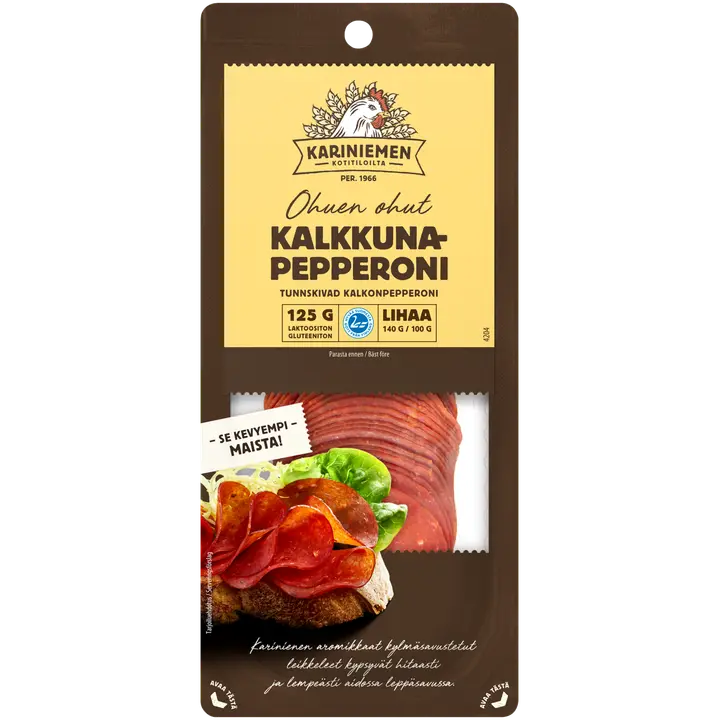 Kariniemen Kalkkunapepperoni 125 g