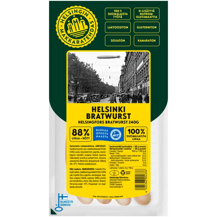 Helsingin Helsinki Bratwurst 240 g