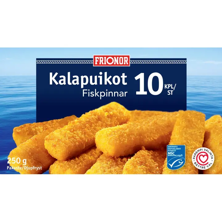 Frionor kalapuikot MSC 250g, pakaste